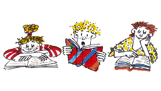 Comics: Drei Kinder lesen je ein Buch
