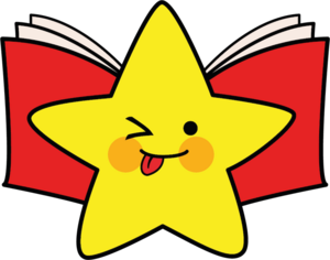 Bookstarch logo Logo bookstar.ch mit gelbem Stern