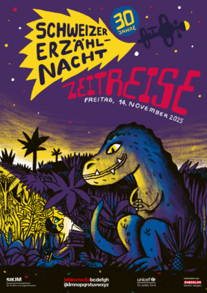 Plakat Erzählnacht 2025 von Luigi Olivadoti